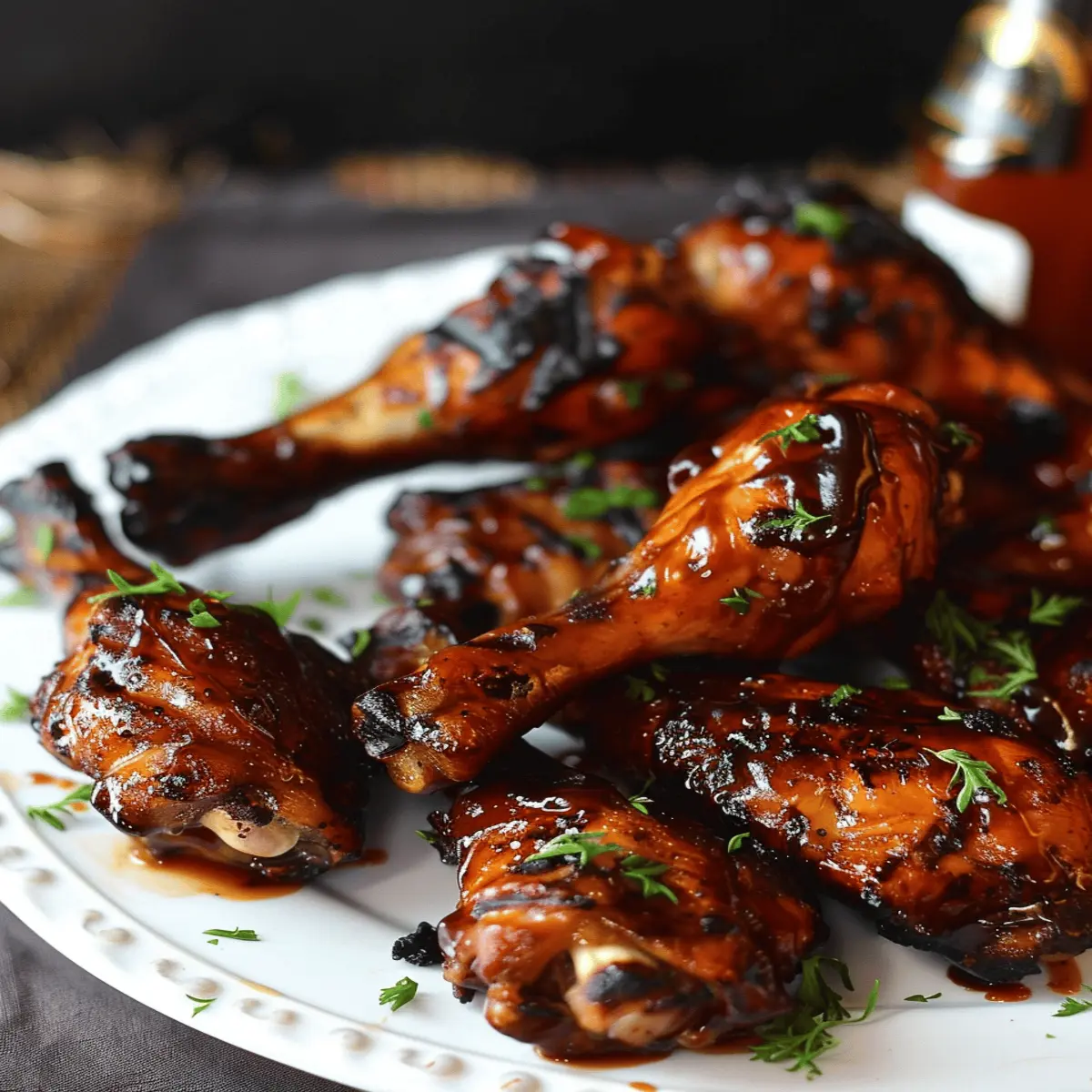 Bourbon BBQ Grilled Drumsticks: Juicy Perfection at Home