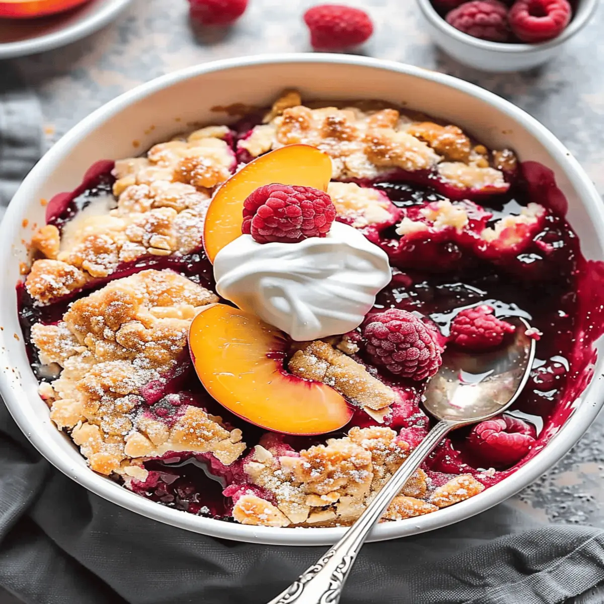 Easy Peach and Raspberry Cobbler: The Juiciest Summer Treat