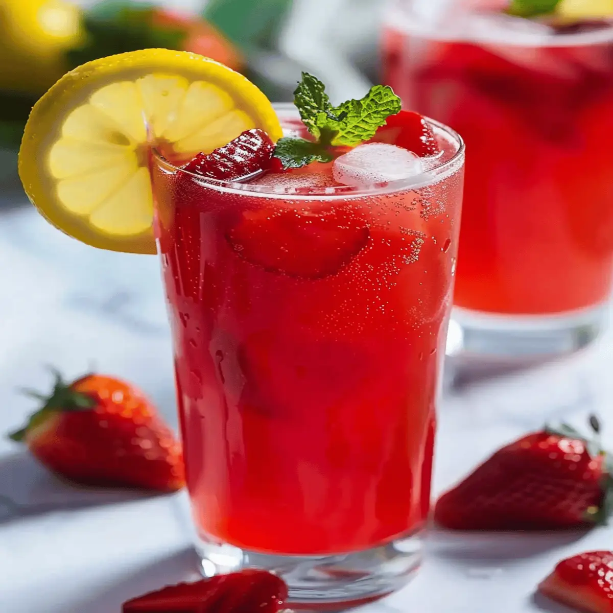 Hibiscus Tea Strawberry Lemonade: Refreshingly Sweet Bliss
