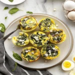 Spinach & Feta Egg Cups (with cottage cheese)