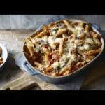 Spinach and ricotta pasta bake