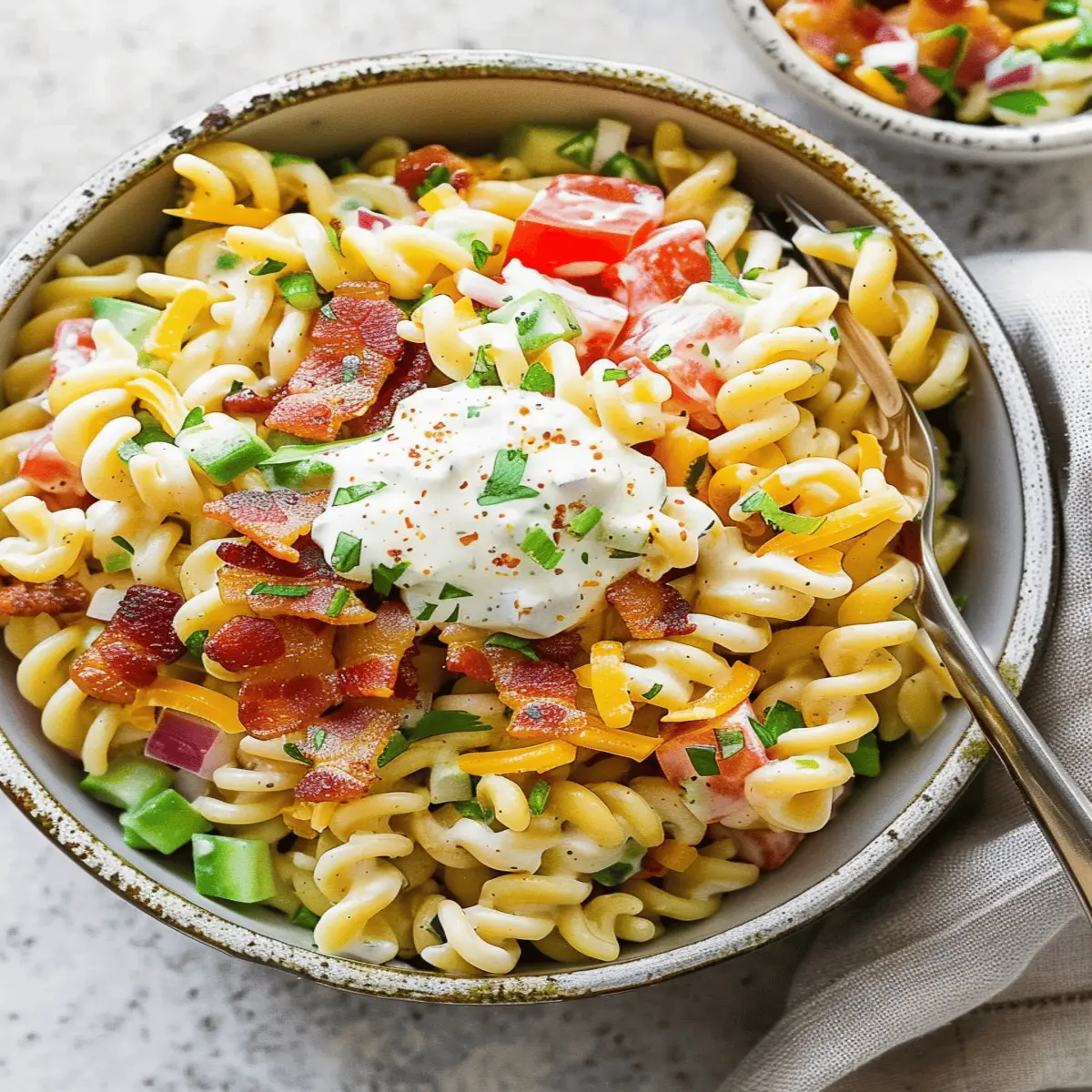 Bacon Ranch Pasta Salad: The Best Flavor-Packed Treat