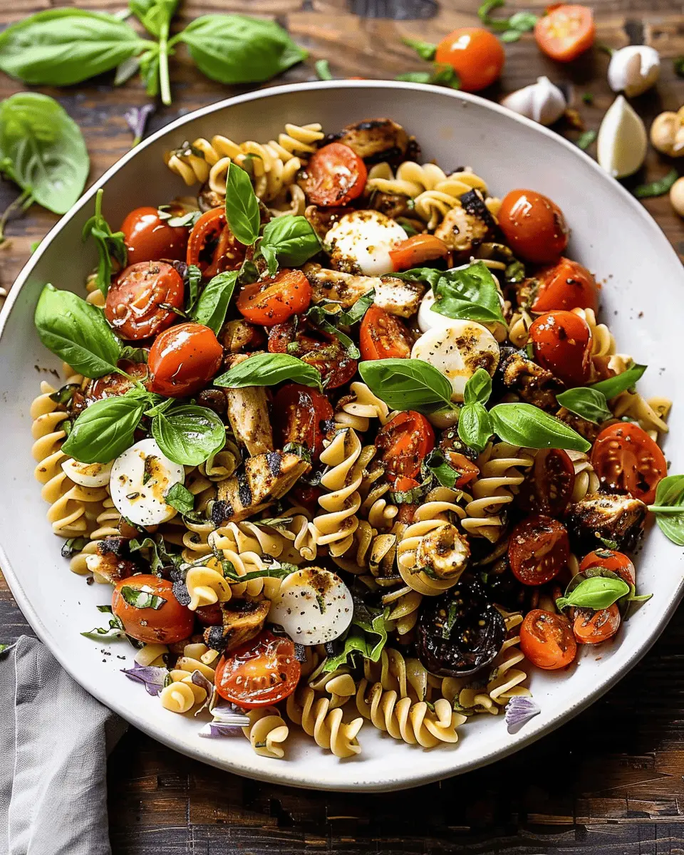 Caprese Chicken Pasta Salad: The Best Easy Twist on Tradition