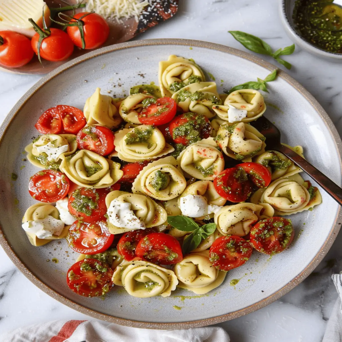 Caprese Tortellini Salad with Pesto: The Best Summer Dish