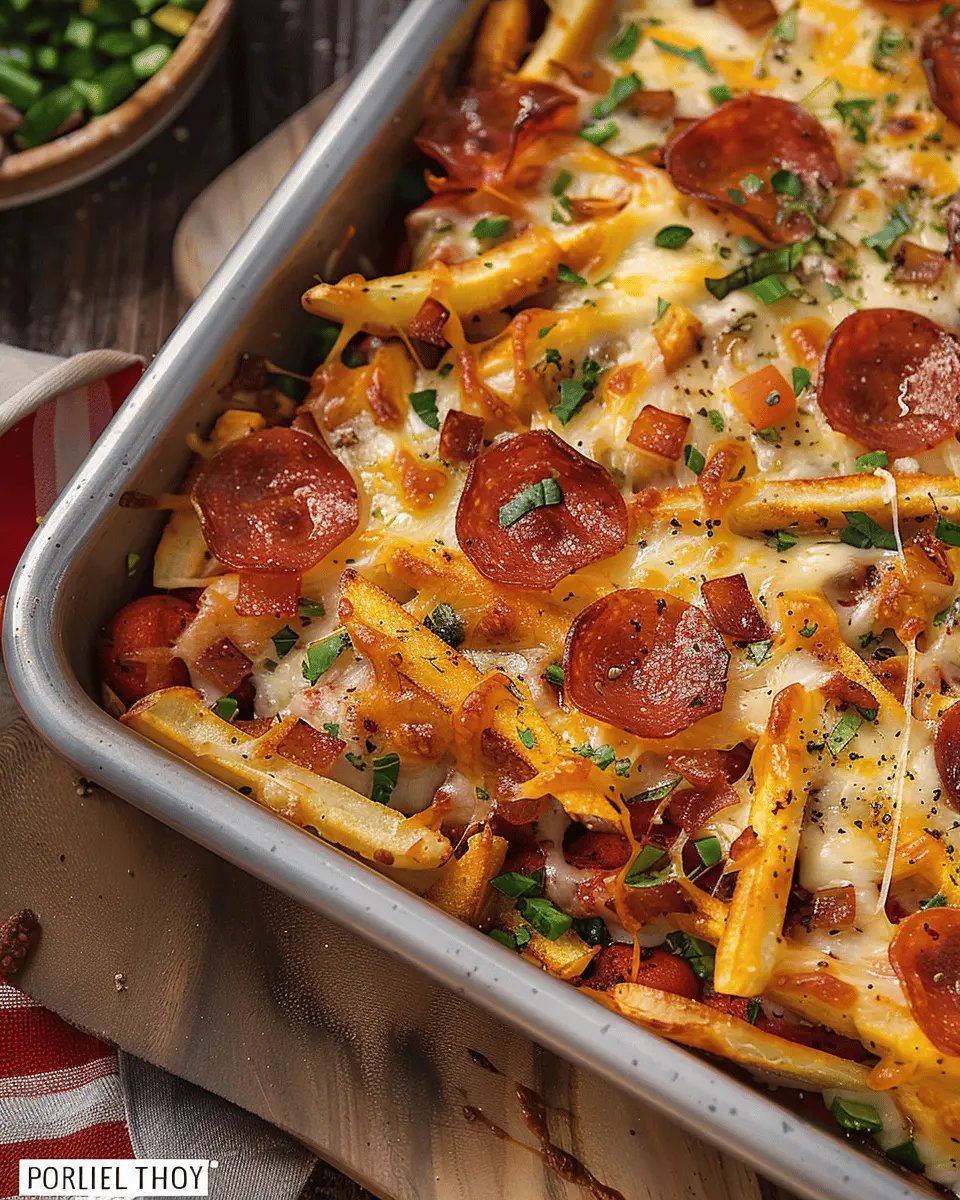 Cheesy Oven Baked Pizza Fries: The Best Cozy Comfort Food