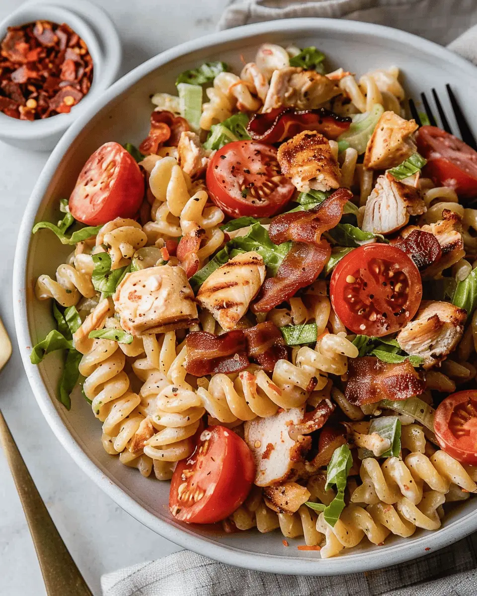 Chicken Bacon Ranch Pasta Salad: A Creamy, Easy Delight
