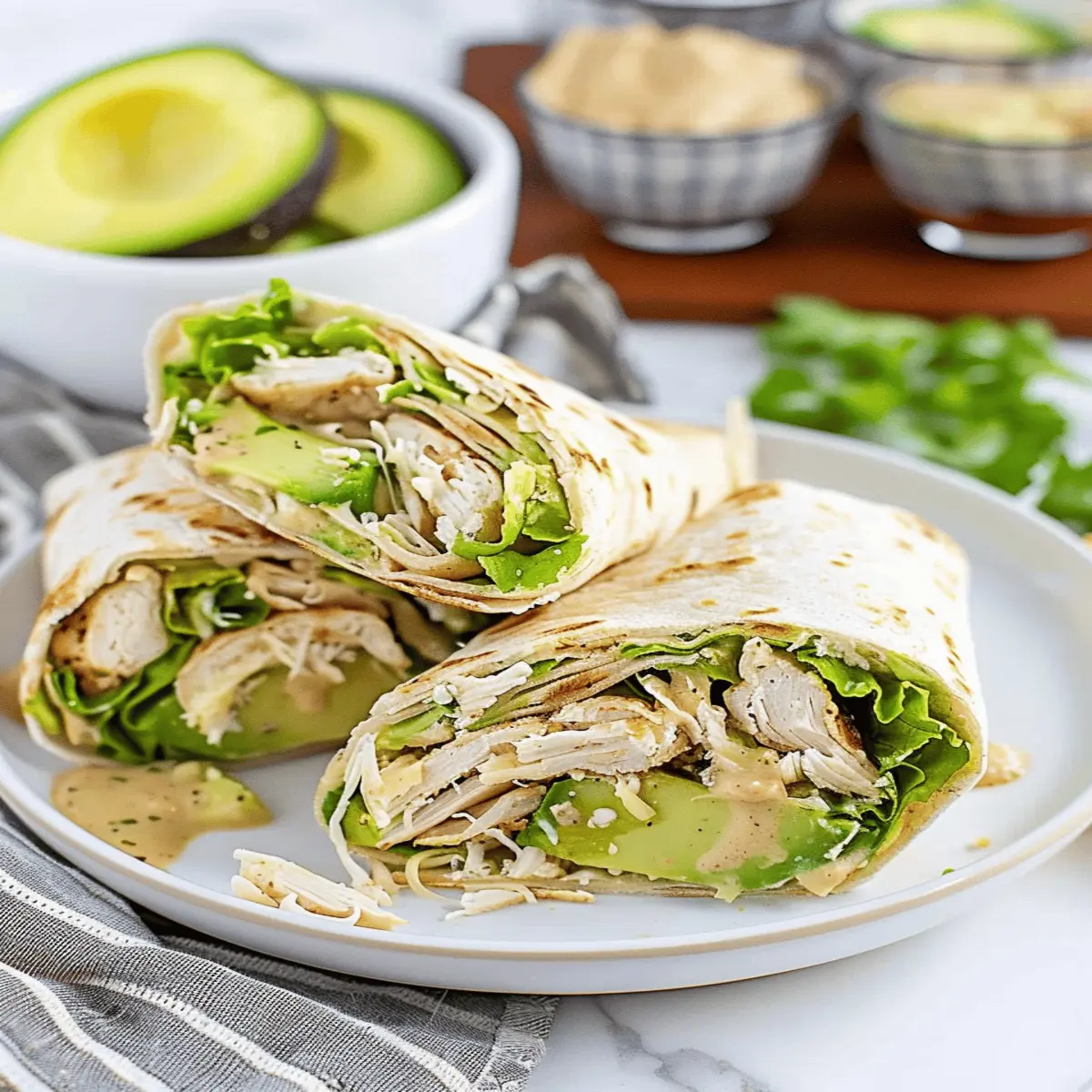 Chicken Caesar Avocado Wrap: The Juiciest Homemade Delight