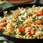Chicken Pot Pie Noodle Skillet
