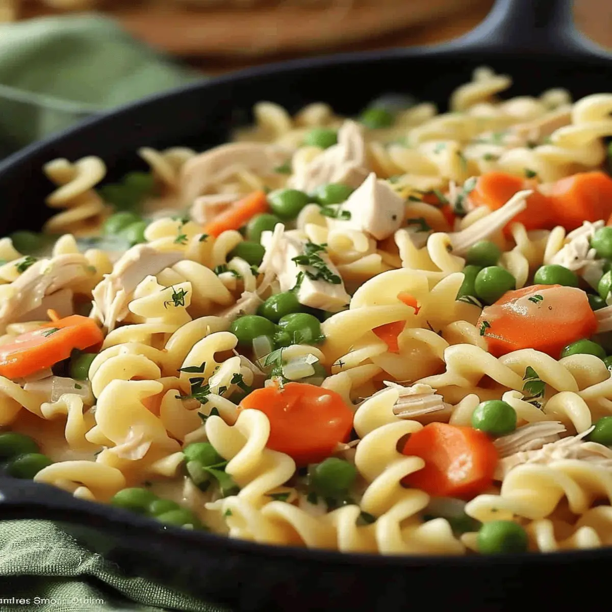 Chicken Pot Pie Noodle Skillet: A Cozy, Comforting Delight