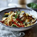 Chicken noodle stir-fry