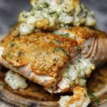 Crab & Shrimp Stuffed Salmon