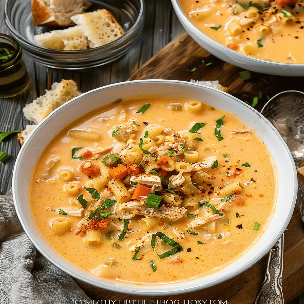 Creamy Cajun Chicken Pasta Soup: Irresistibly Cozy & Delicious