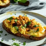 Easy Cheesy Eggs On Toast