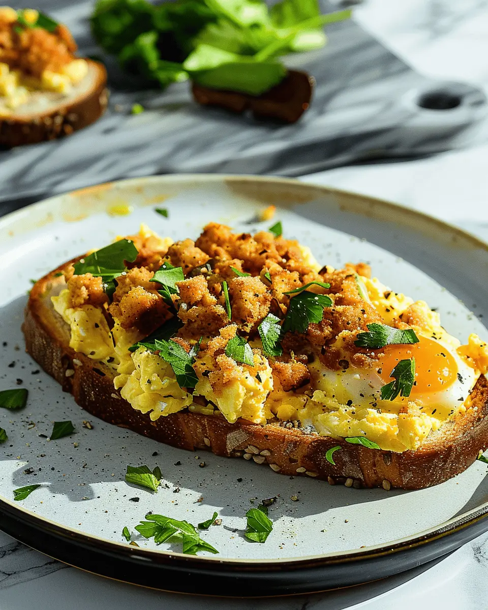 Easy Cheesy Eggs on Toast: A Decadent Morning Indulgence