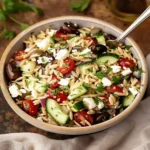Greek Orzo Salad (Orzo feta salad)