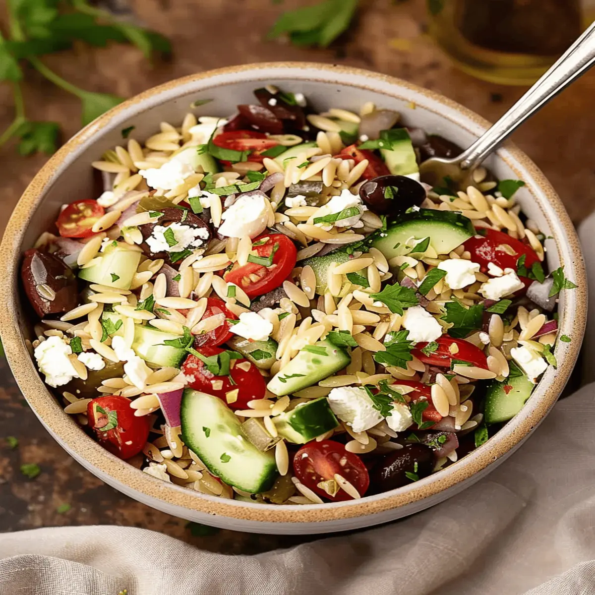 Greek Orzo Salad: The Best Feta Twist You’ll Crave!