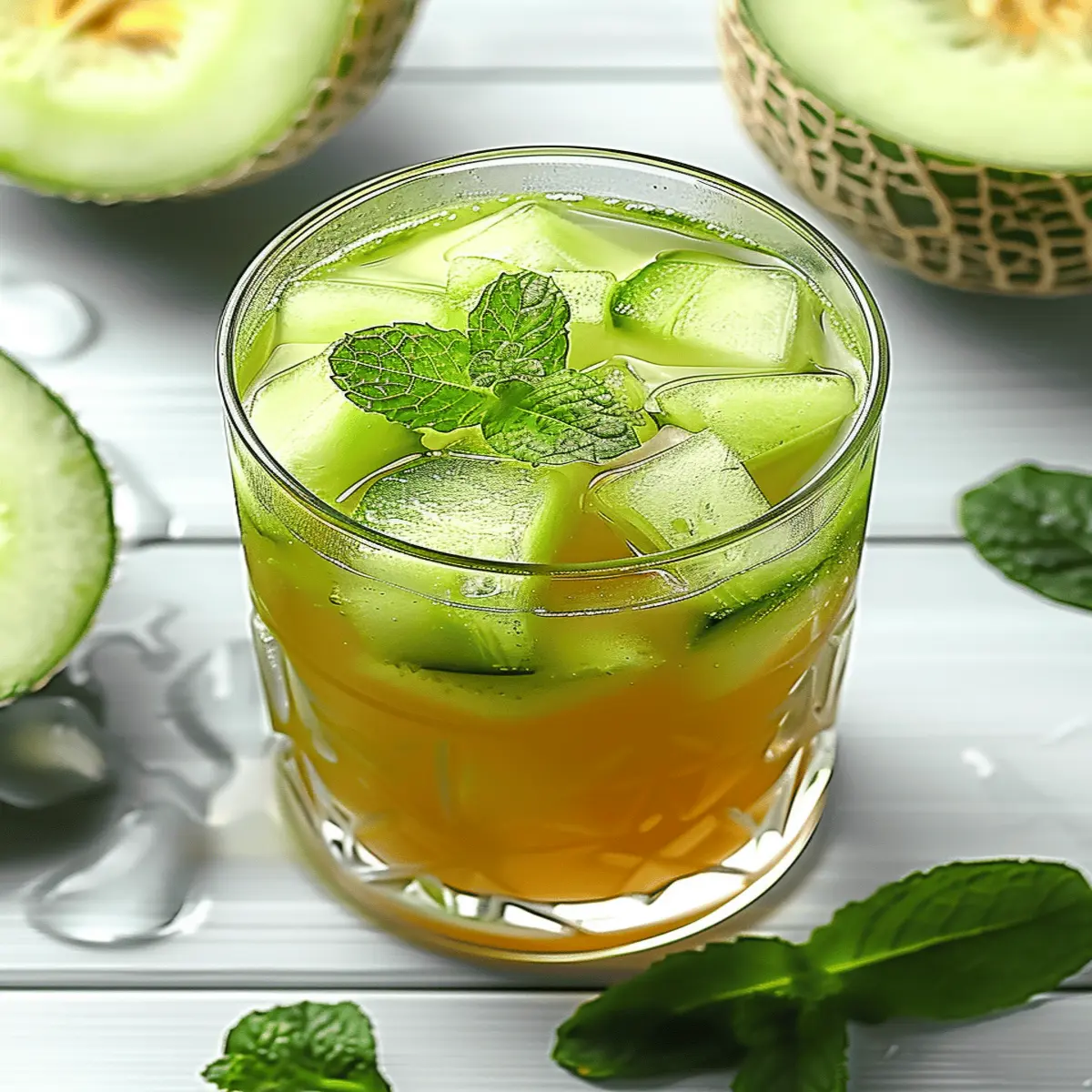 Iced Honeydew Mint Tea: Refreshing Sip for Your Summer Bliss