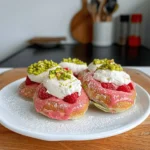 Raspberry Pistachio Sourdough Bagels