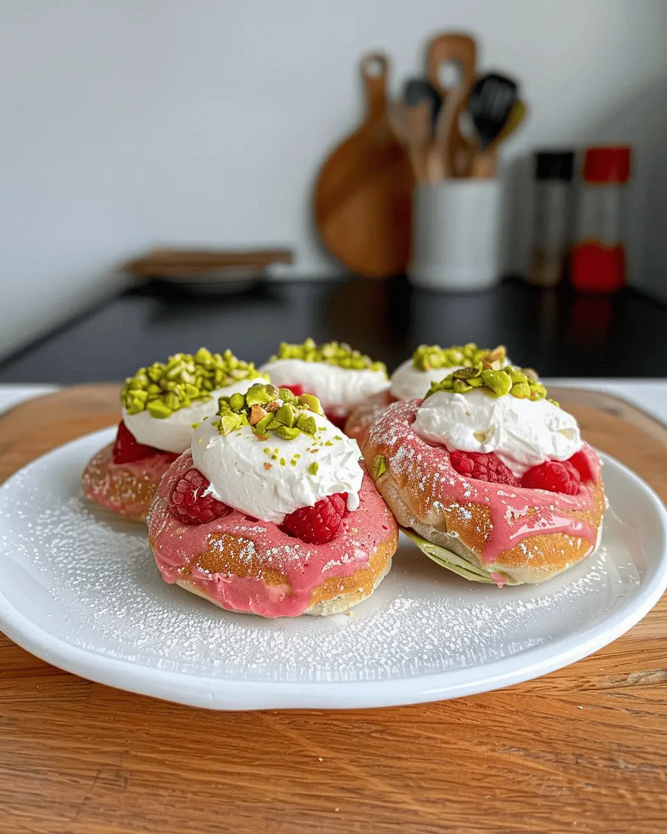 Raspberry Pistachio Sourdough Bagels: Easy to Make and Delicious