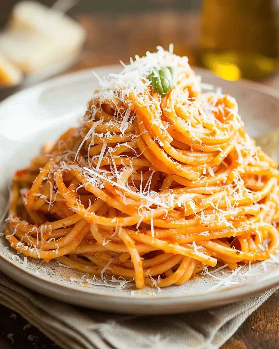 Roasted Red Pepper Pesto Pasta: A Quick and Indulgent Delight