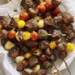Rosemary Garlic Steak Kebabs