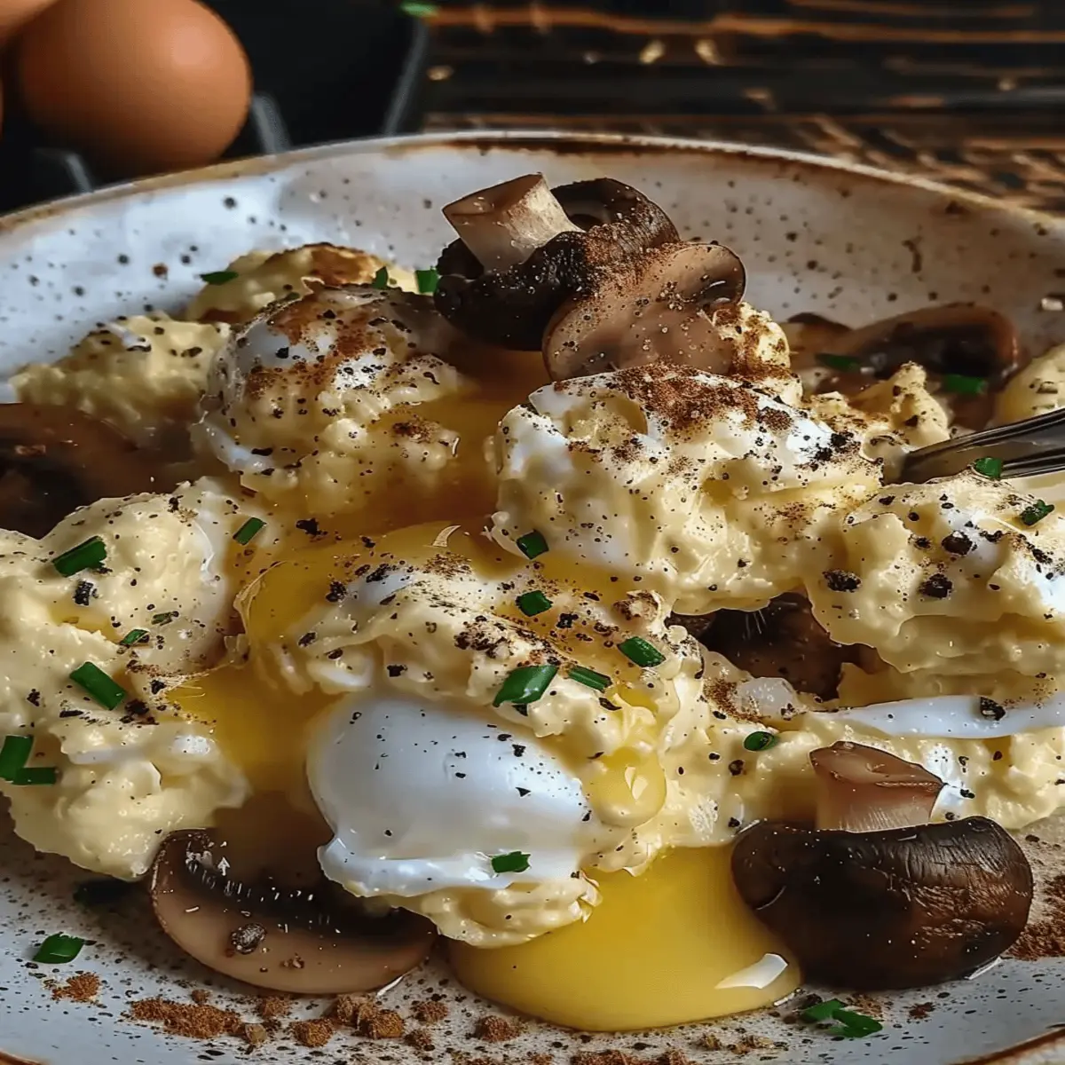 Scrambled Eggs with Mushrooms