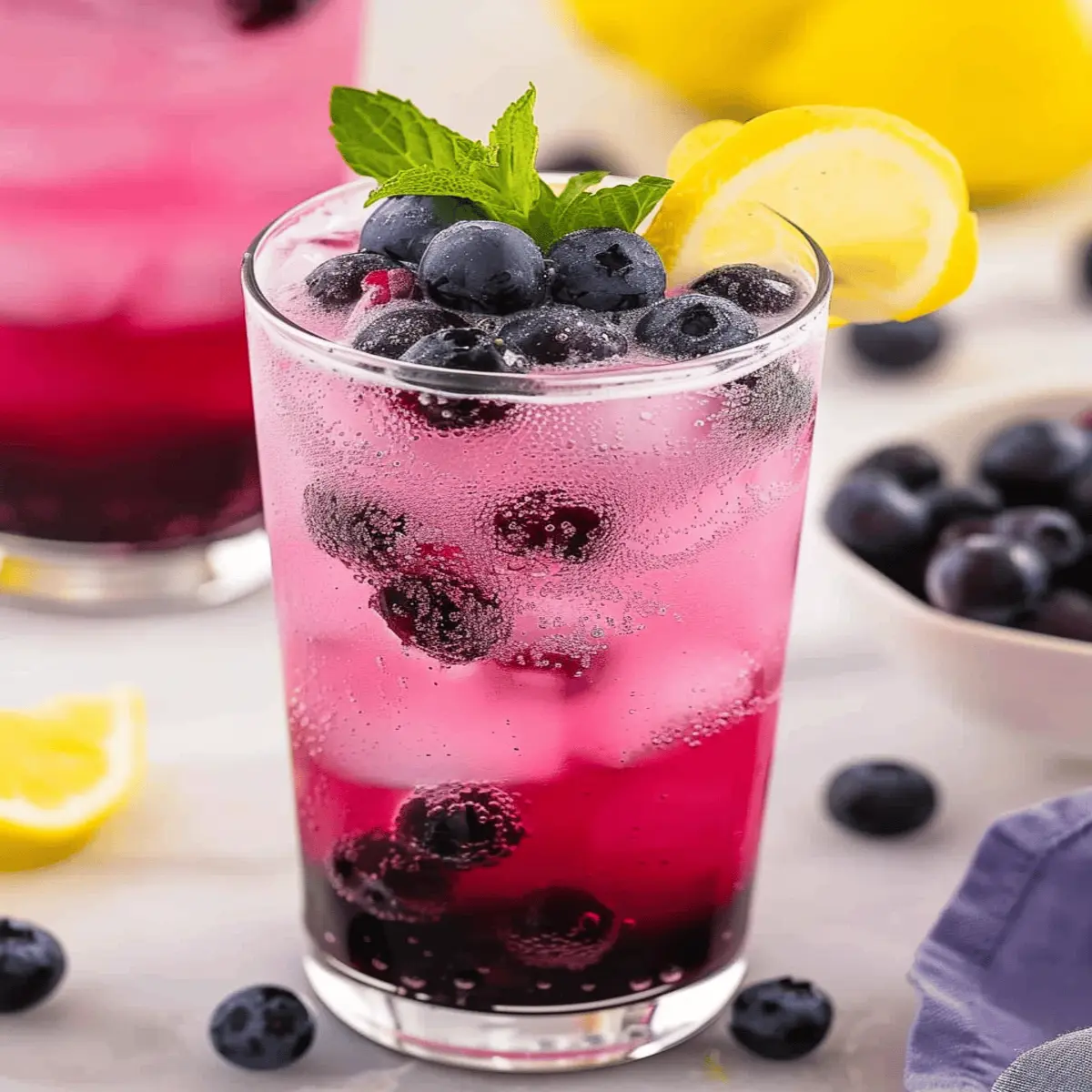 Sparkling Blueberry Lemonade: Refreshingly Easy & Delicious
