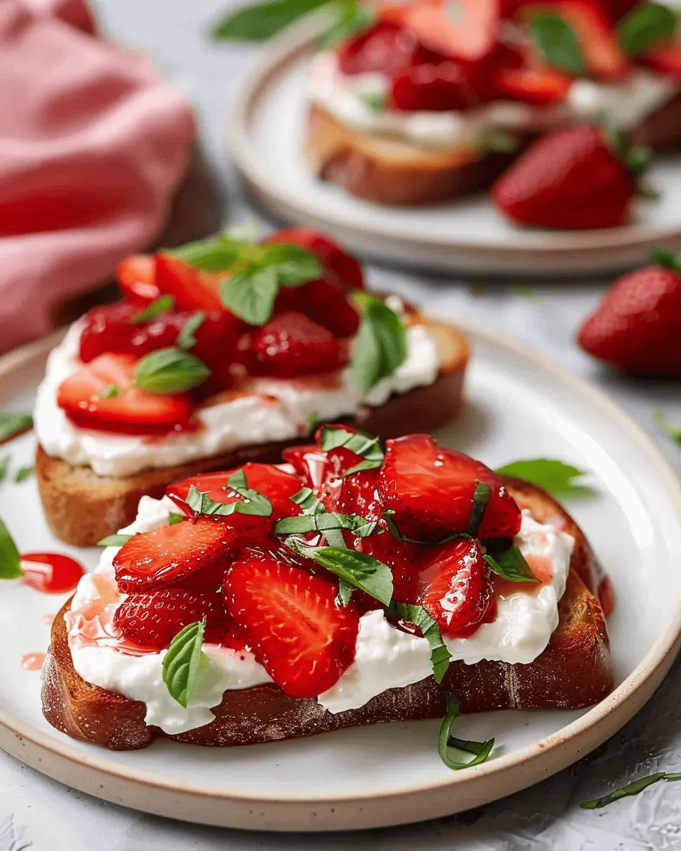 Strawberry Ricotta Toast: The Best Easy Breakfast Delight