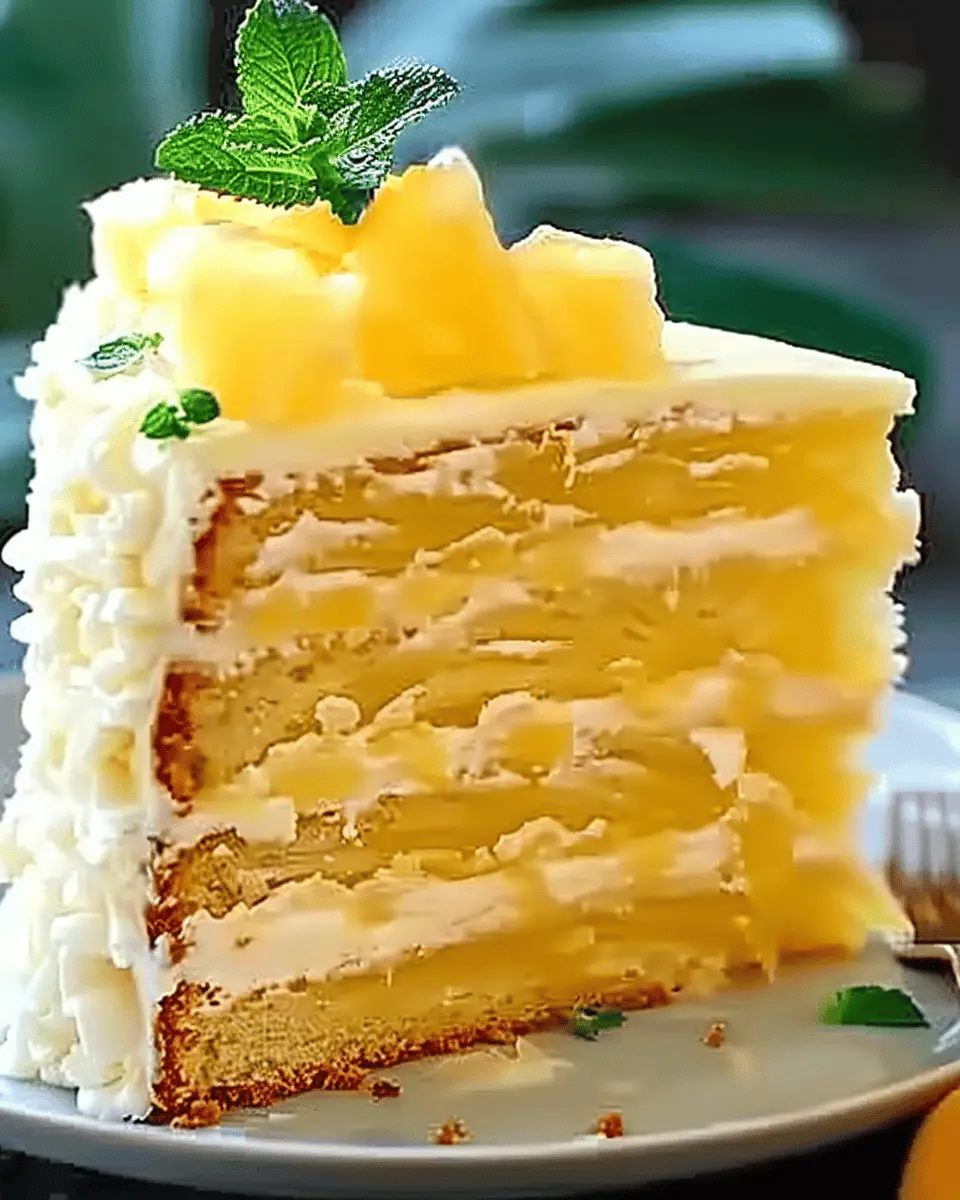 Tropical Pineapple Bliss Cake: Easy Indulgence for Every Baker