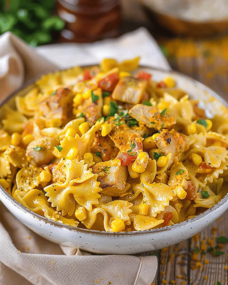 Creamy Chicken and Corn Pasta Recipe: Easy, Comforting Delight
