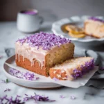 Vegan Lilac Lemon Cake