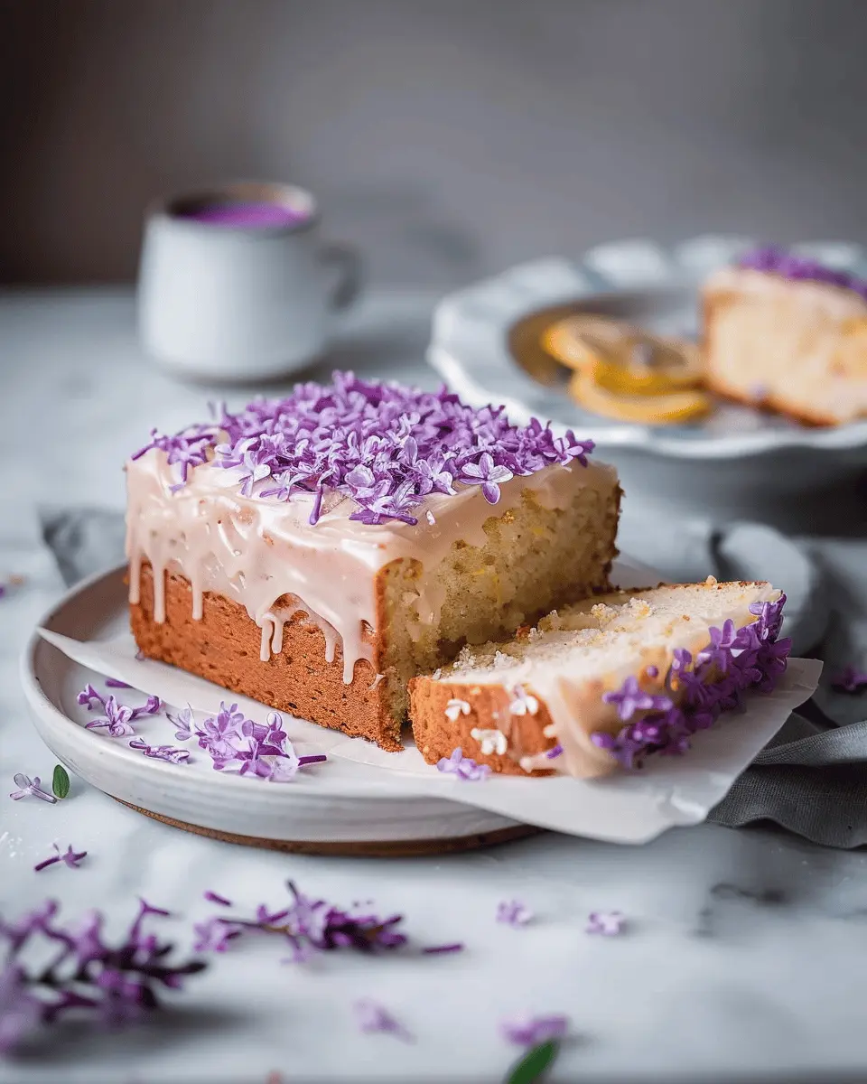 Vegan Lilac Lemon Cake: A Refreshing and Delightful Treat