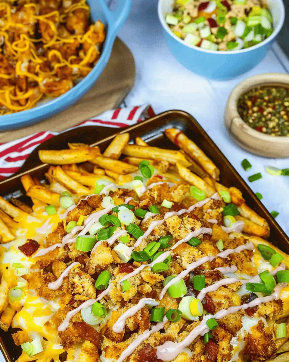 Loaded Fries: Indulgent Turkey Bacon and Chicken Ham Delight