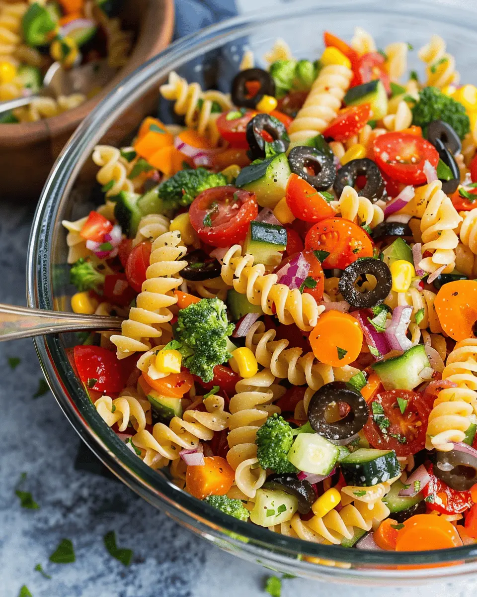 Easy Pasta Salad with Turkey Bacon and Chicken Ham Delight