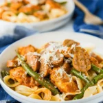 Creamy Cajun Chicken and Sausage Pasta
