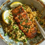 One-pan Lemon Orzo and Salmon