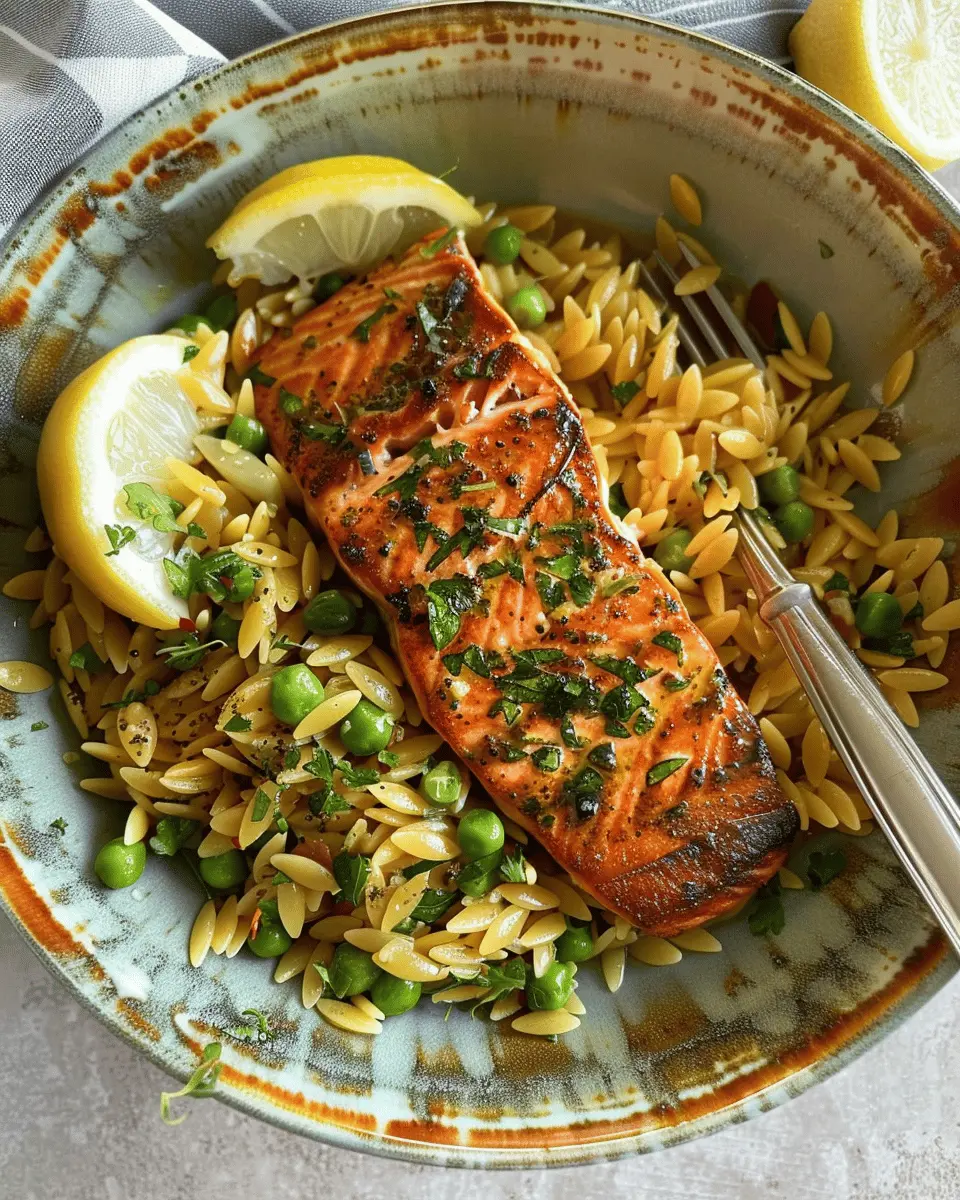 One-Pan Lemon Orzo and Salmon: Easy, Flavorful Family Dinner