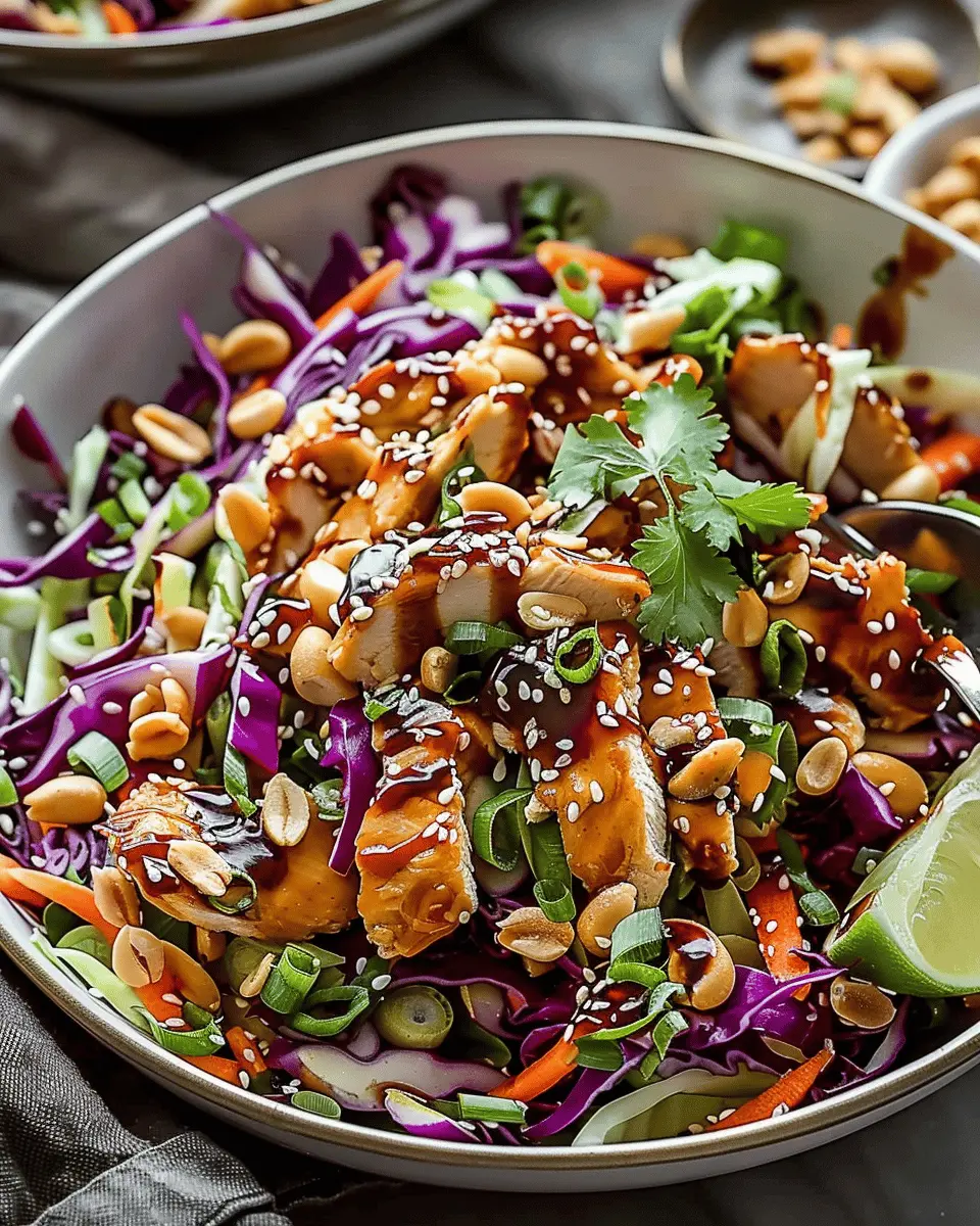 Sesame Chicken Cabbage Crunch Salad: Easy Fresh Flavor Boost
