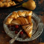 Spiced Cranberry and Pear Galette
