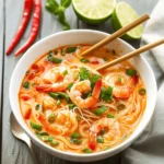 Thai Shrimp Soup with Noodles (Easy One-Pot Recipe!)