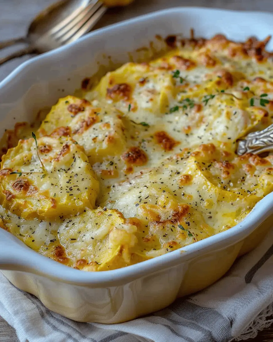 Baked Yellow Squash with Cheese: Easy, Cheesy Side Dish Delight