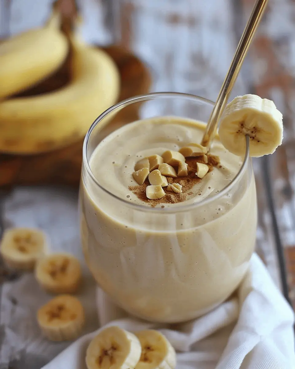 Creamy Peanut Butter Banana Smoothie: A Delicious Vegan Delight