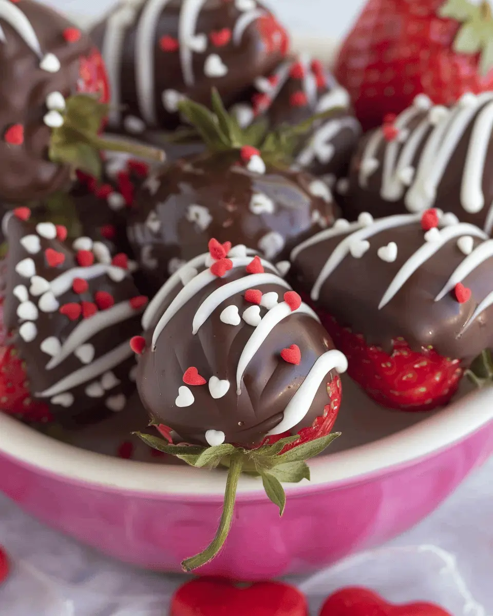 Easy Valentine’s Chocolate Dipped Strawberries: Indulgent Treat for Your Loved One