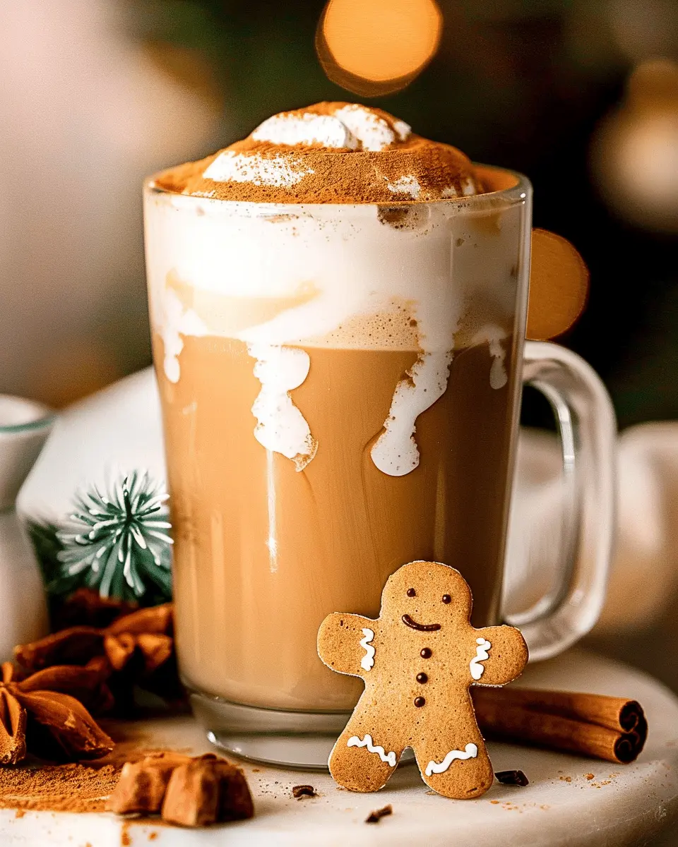 Iced Gingerbread Oat Milk Chai Tea Latte: Easy Holiday Delight