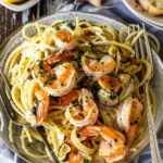 Creamy Garlic Seafood Pasta
