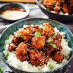 Crispy Sesame Chicken with a Sticky Asian Sauce