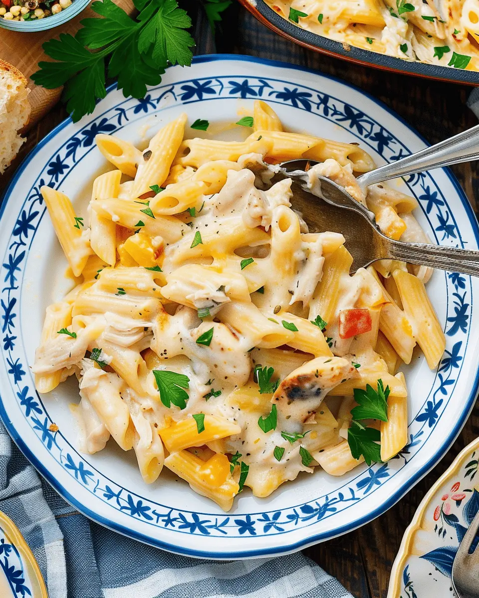 Dump-and-Bake Chicken Pasta Casserole: Easy Comfort Food Delight