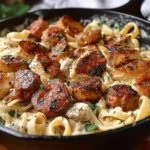 Creamy Cajun Chicken and Sausage Pasta