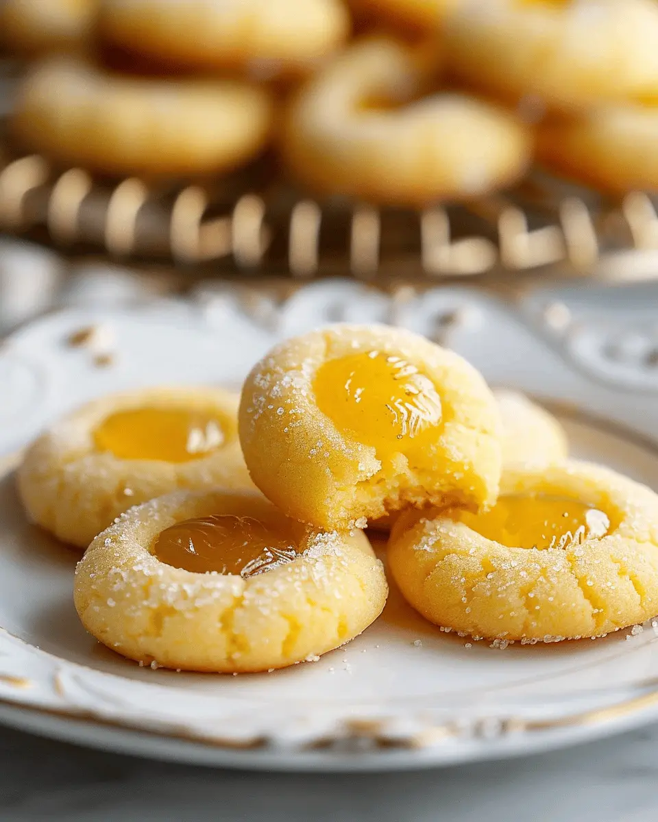 Lemon Thumbprint Cookies: The Best Easy Treat for Homemade Bliss