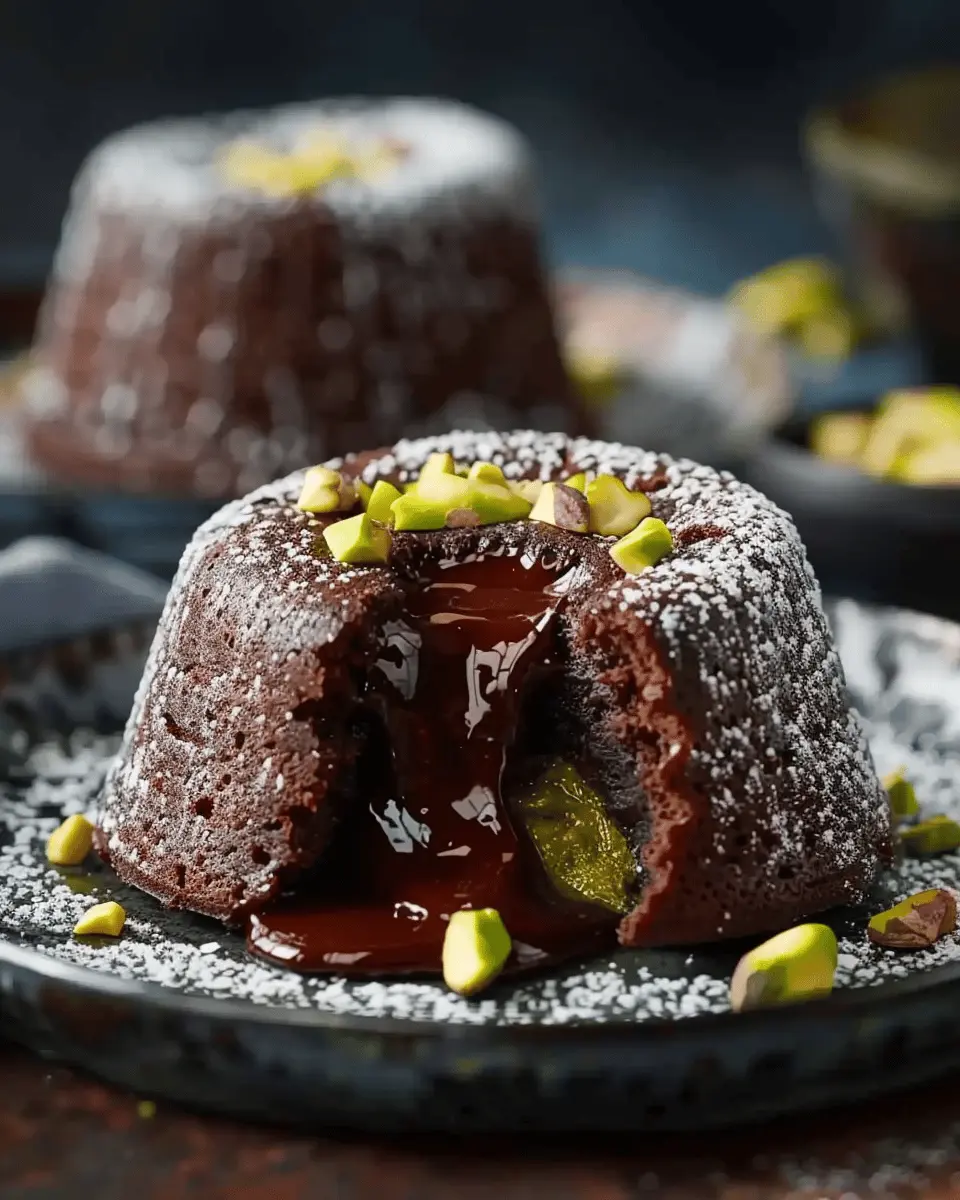 Pistachio Chocolate Lava Cakes: An Indulgent Homemade Delight